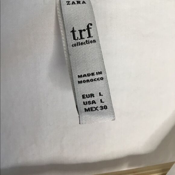 Zara Trafaluc Womens White Dress Shirt Sleeve Side Accent - Picture 5 of 16